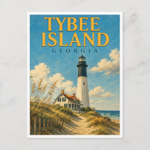 Tybee Island Georgia Tybee Lighthouse GeoSaga Briefkaart