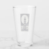 Tybee Island Georgia Vuurtoren Maan Glas (Achterkant)