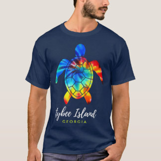 Tybee Island Georgia Zee Turtle Tie Dye T-shirt