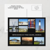 Tybee Island Georiga Briefkaart (Voorkant / Achterkant)