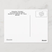 Tybee Island Georiga Briefkaart (Achterkant)