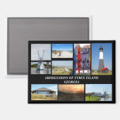 Tybee Island Georiga Magneet (Voorkant / Achterkant)