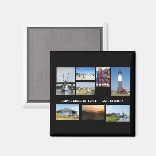 Tybee Island Georiga Magnet (Voorkant / Achterkant)