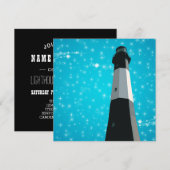 tybee island light station invitation kaart (Voorkant / Achterkant)