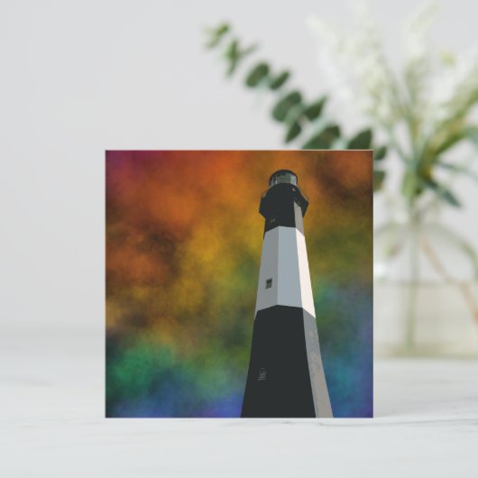 Tybee Island Light Station Kaart (Staand voorkant)