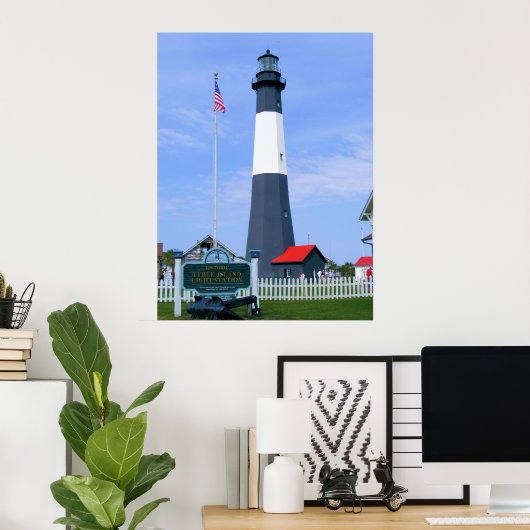 Tybee Island Light Station Poster (Thuiskantoor)
