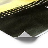 TYBEE Island Lighthouse art collecteerbare geschen Poster (Hoek)