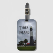 Tybee Island Lighthouse Bagagelabel (Voorkant (verticaal))