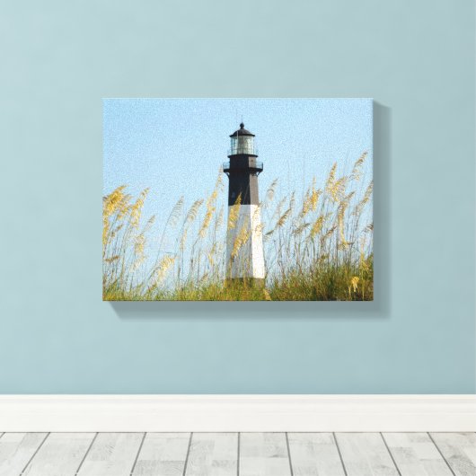 Tybee Island Lighthouse  Canvas Afdruk (Insitu (Houten vloer))