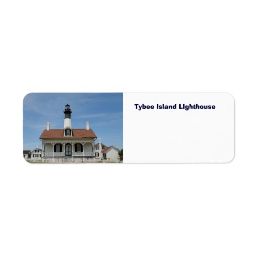 Tybee Island LIghthouse Etiket (Voorkant)