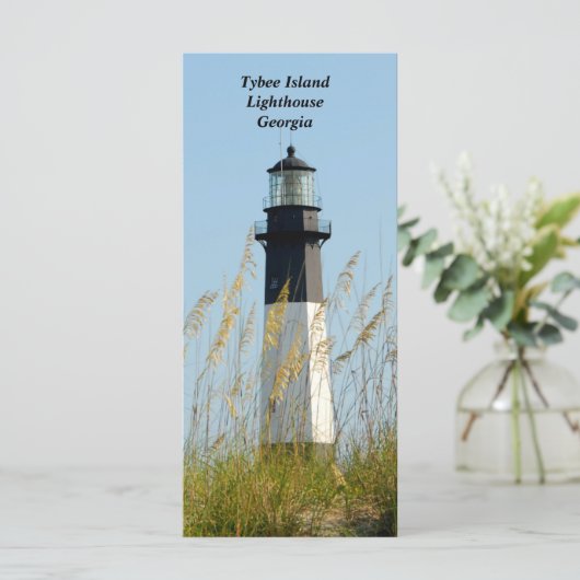 Tybee Island Lighthouse Kaart (Staand voorkant)