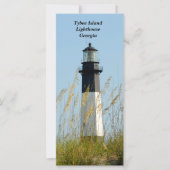 Tybee Island Lighthouse Kaart (Voorkant)