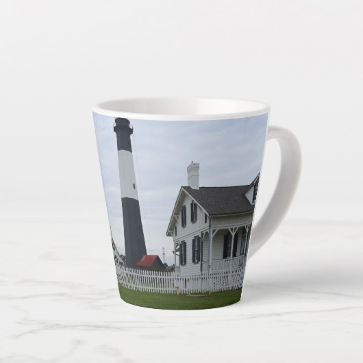 Tybee Island Lighthouse Latte Mok (Rechterhoek)