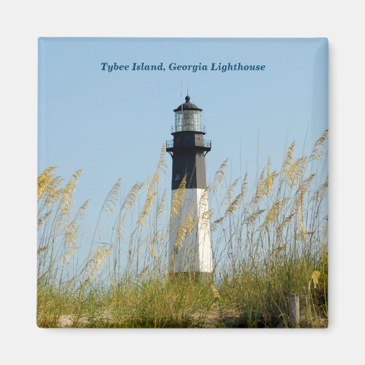 Tybee Island Lighthouse Magneet (Voorkant)