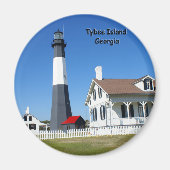 Tybee Island Lighthouse Magneet (Voorkant)