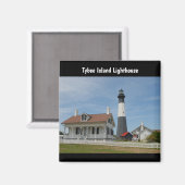 Tybee Island Lighthouse Magneet (Voorkant / Achterkant)