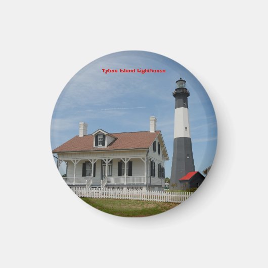 Tybee Island Lighthouse Magneet (Voorkant)