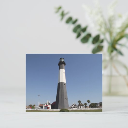 Tybee Island Lighthouse, Savannah GA Briefkaart (Staand voorkant)
