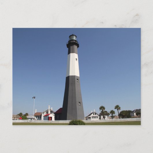 Tybee Island Lighthouse, Savannah GA Briefkaart (Voorkant)