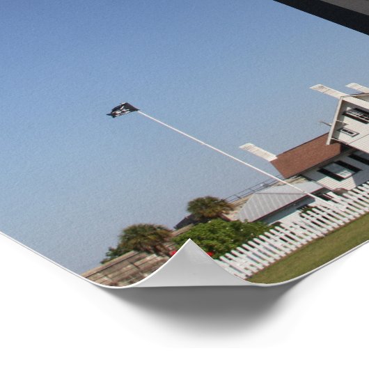 Tybee Island Lighthouse, Savannah GA Poster (Hoek)