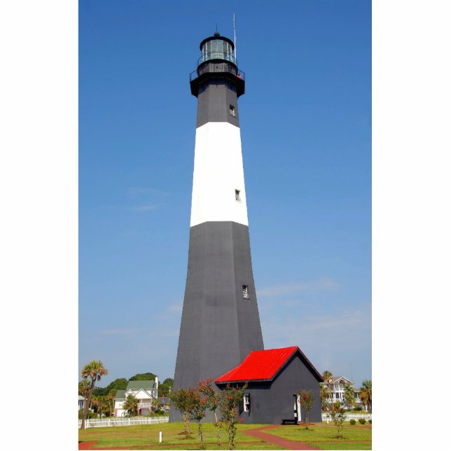 Tybee Island Lighthouse Staand Fotobeeldje (Voorkant)