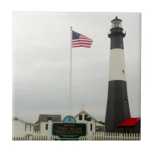 Tybee Island Lighthouse Station tegel Tegeltje