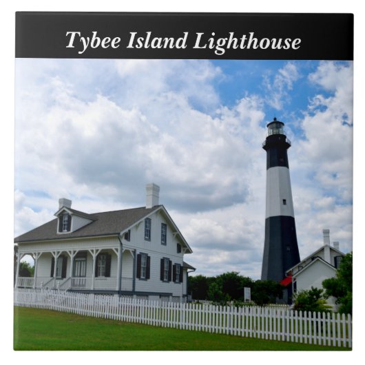 Tybee Island Lighthouse Tegeltje (Voorkant)