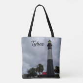 Tybee Island Lighthouse Tote Bag (Achterkant)