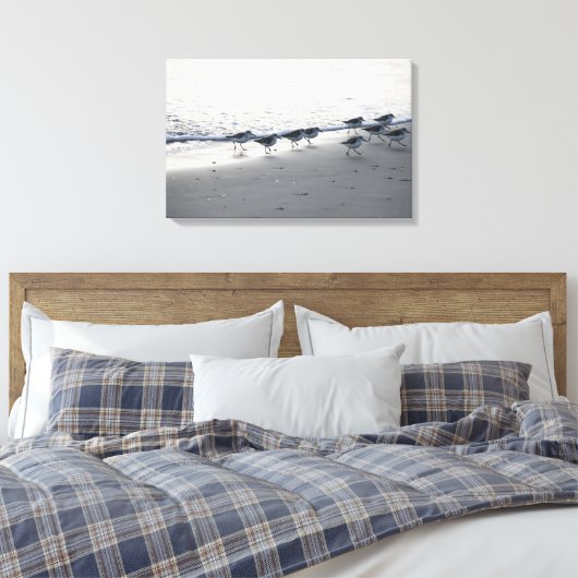 Tybee Island - Running of the Peeps 5 Canvas Afdruk (Insitu (Slaapkamer))