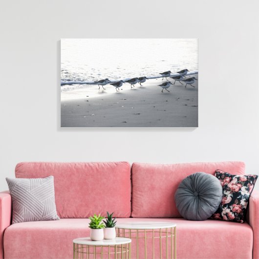 Tybee Island - Running of the Peeps 5 Canvas Afdruk (Insitu (Woonkamer))