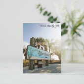 Tybee Island Sign Georgia Travel Briefkaart (Staand voorkant)