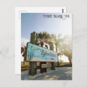 Tybee Island Sign Georgia Travel Briefkaart (Voorkant / Achterkant)