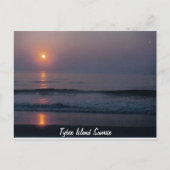 Tybee Island Sunrise Georgia Briefkaart (Voorkant)