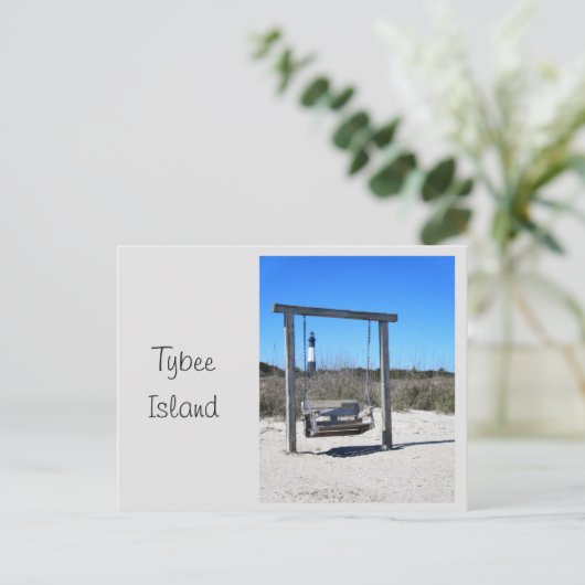 Tybee Island Swing Briefkaart (Staand voorkant)