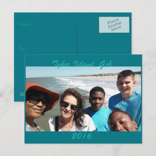 Tybee Island Vacation Briefkaart (Voorkant / Achterkant)