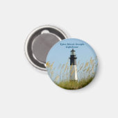 Tybee Island-vuurtoren Magneet (Voorkant / Achterkant)