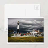 Tybee Island Vuurtoren Savannah Georgia Ocean Eve Briefkaart (Voorkant / Achterkant)