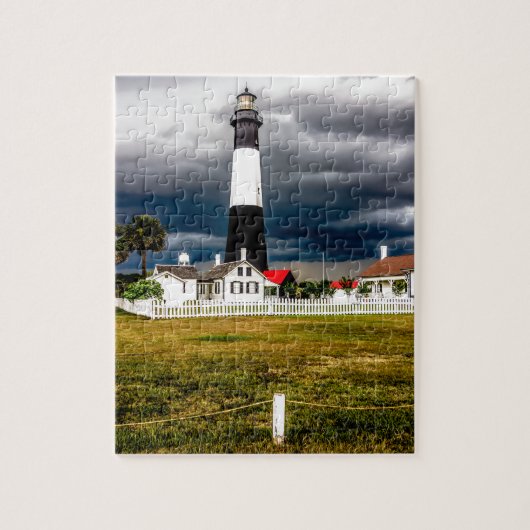 Tybee Island Vuurtoren Savannah Georgia Ocean Eve Legpuzzel (Verticaal)