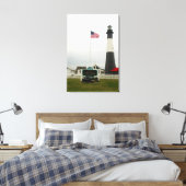 Tybee Island Vuurtoren Station Canvas Print (Insitu (Slaapkamer))