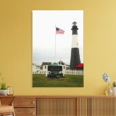 Tybee Island Vuurtoren Station Canvas Print (Insitu (Woonkamer))