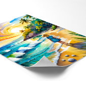 Tybee Island Waterverf Art Print (Hoek)