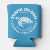 Tybee Island (zeeen schildpad) Blikjeskoeler (Achterkant)