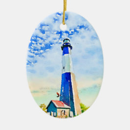 Tybee Lighthouse Collectible Holiday Ornament