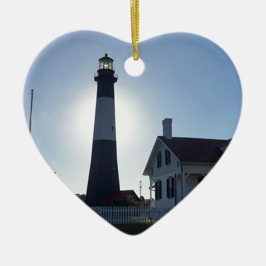 Tybee Lighthouse Keramisch Ornament (Voorkant)