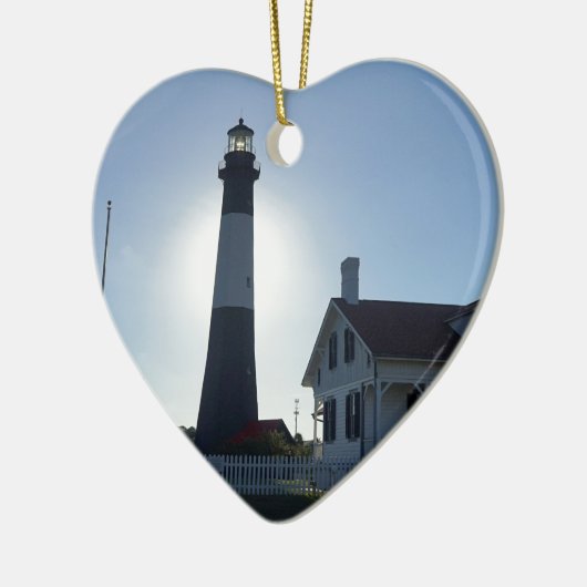 Tybee Lighthouse Keramisch Ornament (Links)