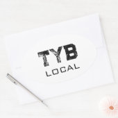 Tybee Local Ovale Sticker (Envelop)