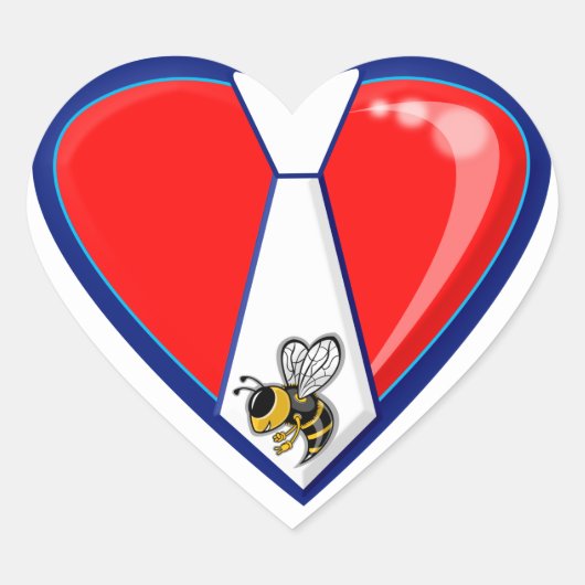 TYBEE LOVE HART STICKER (Voorkant)