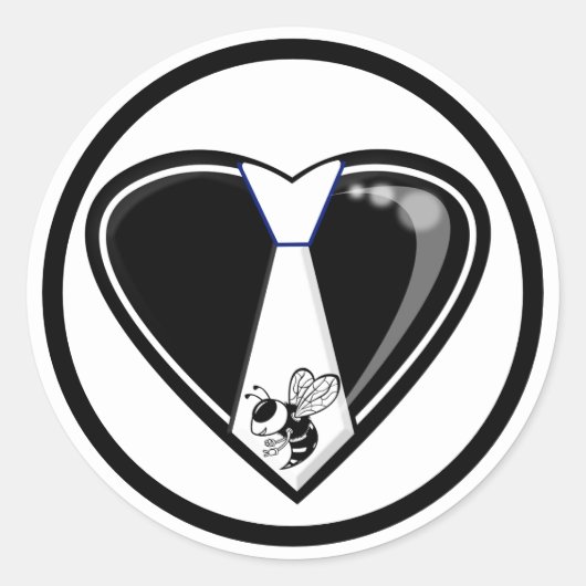 TYBEE LOVE RONDE STICKER (Voorkant)