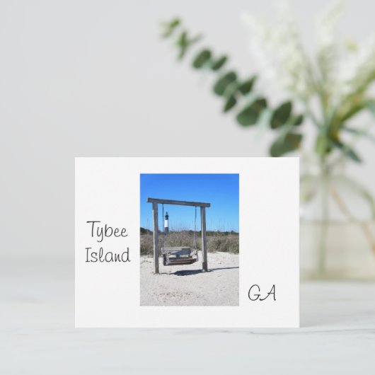 Tybee Swing Briefkaart (Staand voorkant)
