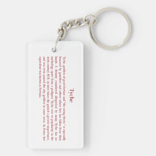 Tyche (Fortuna) Sleutelhanger (achterkant)